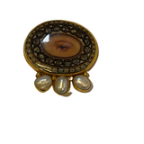 Lovers Eyes 3 Stone Earrings by MN