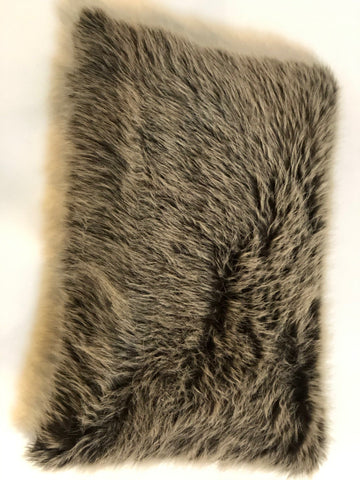 Faux Fur Mudcloth Pillow