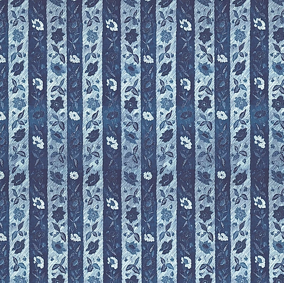 Michelle Nussbaumer: Cotswold Stripe Cyan