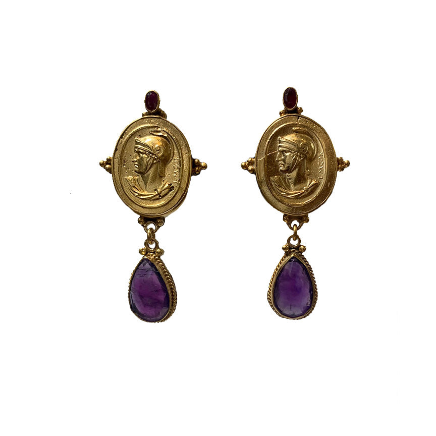 Amethyst Drop Earrings