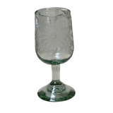 Etched Wine Glass