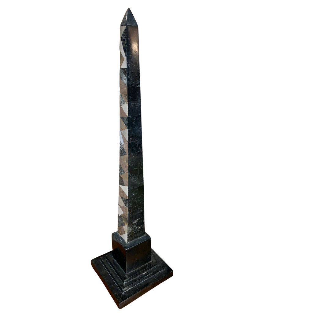 Pair of Marble Obelisks