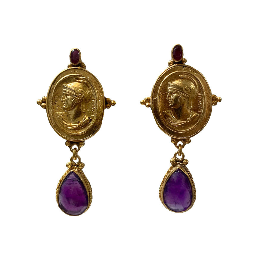 Amethyst Drop Earrings