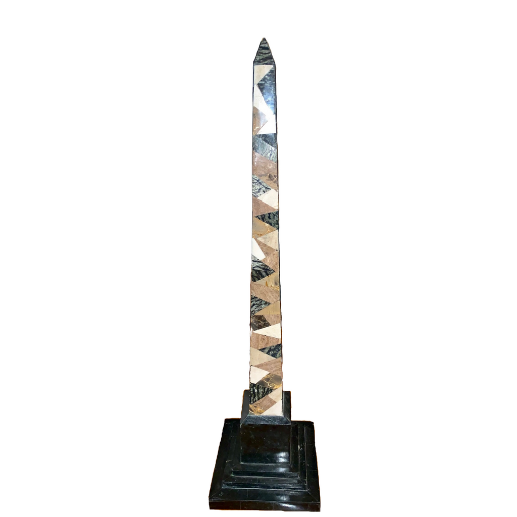 Pair of Marble Obelisks