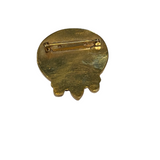Lovers Eyes 3 Stone Brooch Pin by MN