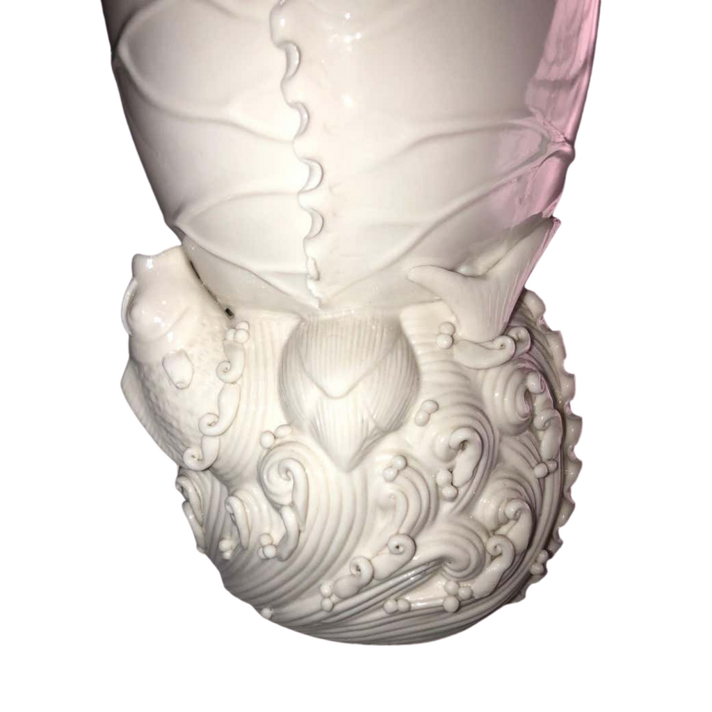 Pair of White Chinese Porcelain Vases