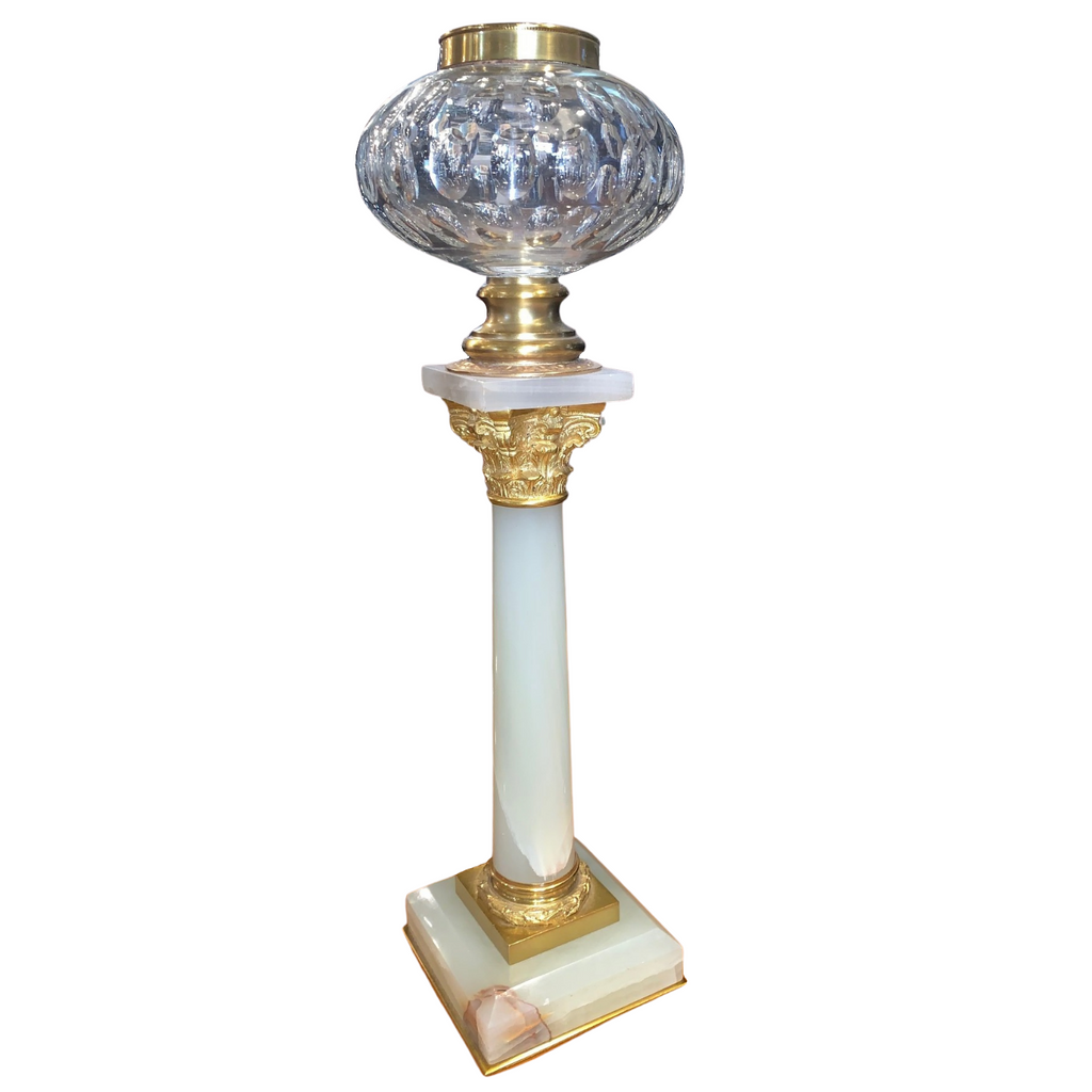 Bronze and Marble Candle Sticks