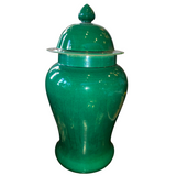 1960's Green Ginger Jar