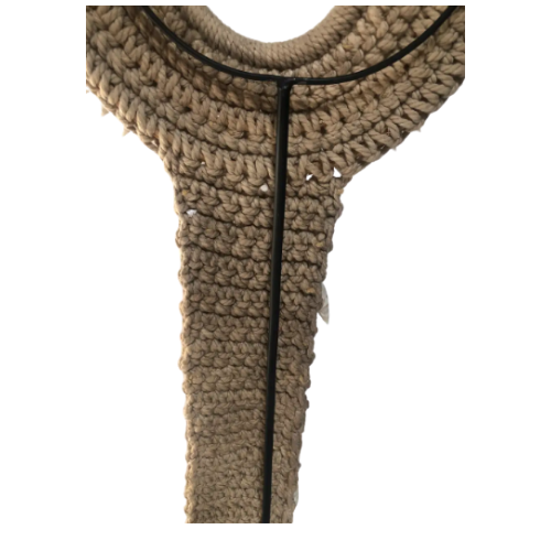 Ceremonial White Shell Necklace on Stand