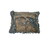 18th Century Verdera Tapestry Fragment Pillow