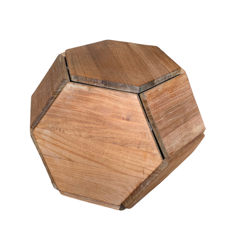 Randell Morgan Teak Sculptural Seating Orb
