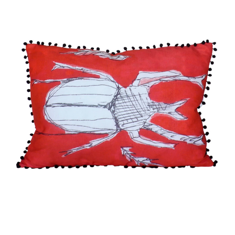 Orange Beetle Pillow