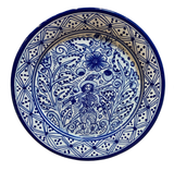 Large Colonial Blue Plate by Michelle Nussbaumer