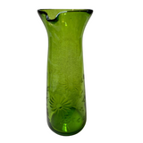 Etched Decanter in Green