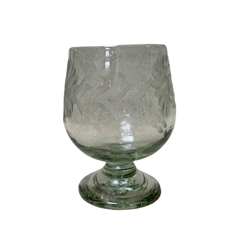 Etched Tequila Glass