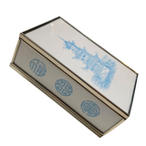 Blue Pagoda Matchbox Cover