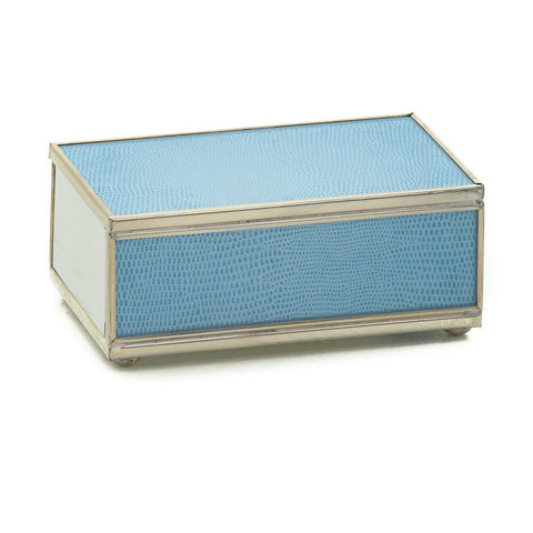 Blue Lizard Skin Matchbox Cover