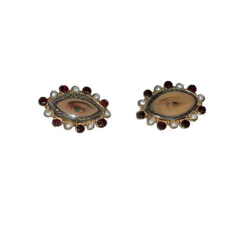 Lovers Eyes Multi Stone Earrings by MN