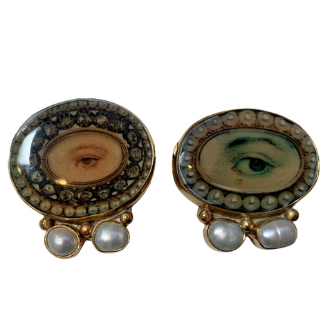 MN Custom Two-Stone Lovers Eyes Earrings
