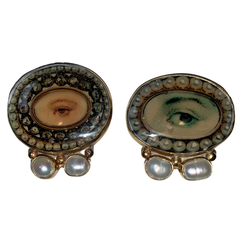 MN Custom Two-Stone Lovers Eyes Earrings