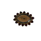 Lovers Eyes Oval Brooch Pin by MN