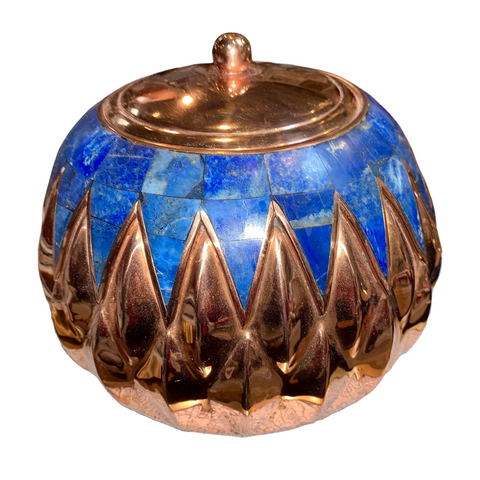 Lapis and Copper Jar