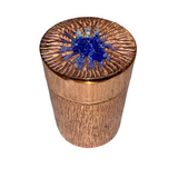 Lapis and Copper Lidded Container