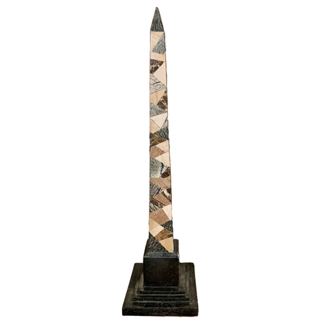 Pair of Marble Obelisks