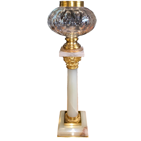 Bronze and Marble Candle Sticks