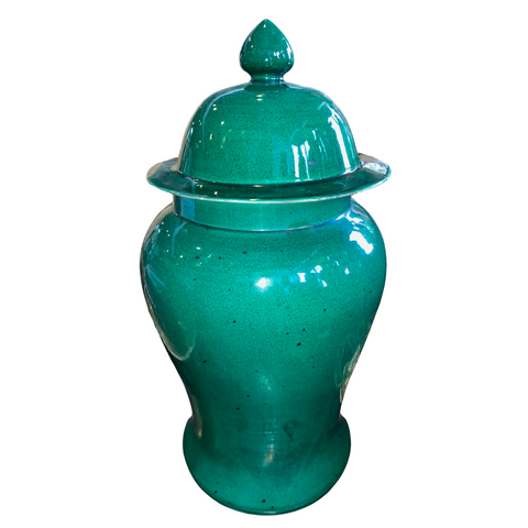 1960's Green Ginger Jar