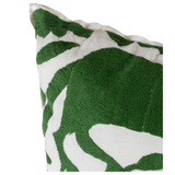 Green/White Rooster Pillow