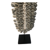 Grey Shell Necklace on Stand
