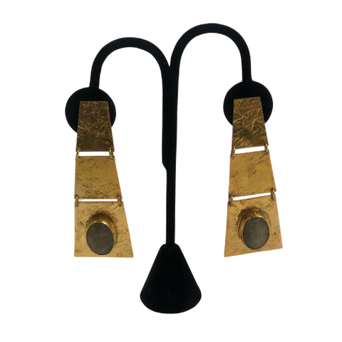 Michelle Nussbaumer Rock Candy Collection: 3 Tier Earrings